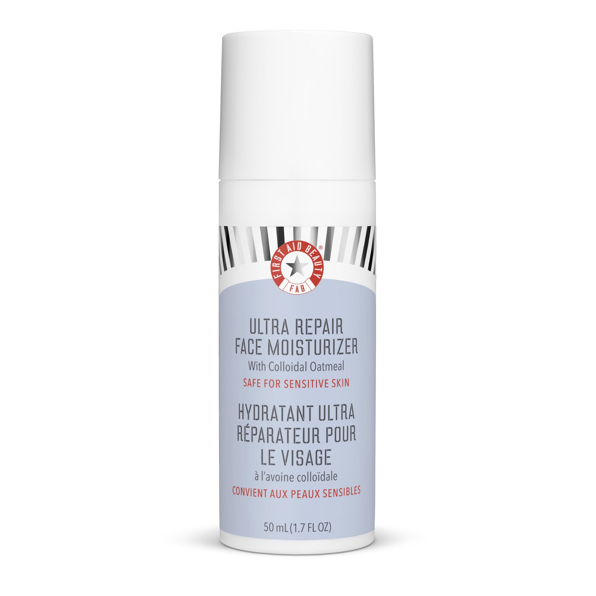 First Aid Beauty Ultra Repair moisturizer bottle delivering lightweight hydration daily