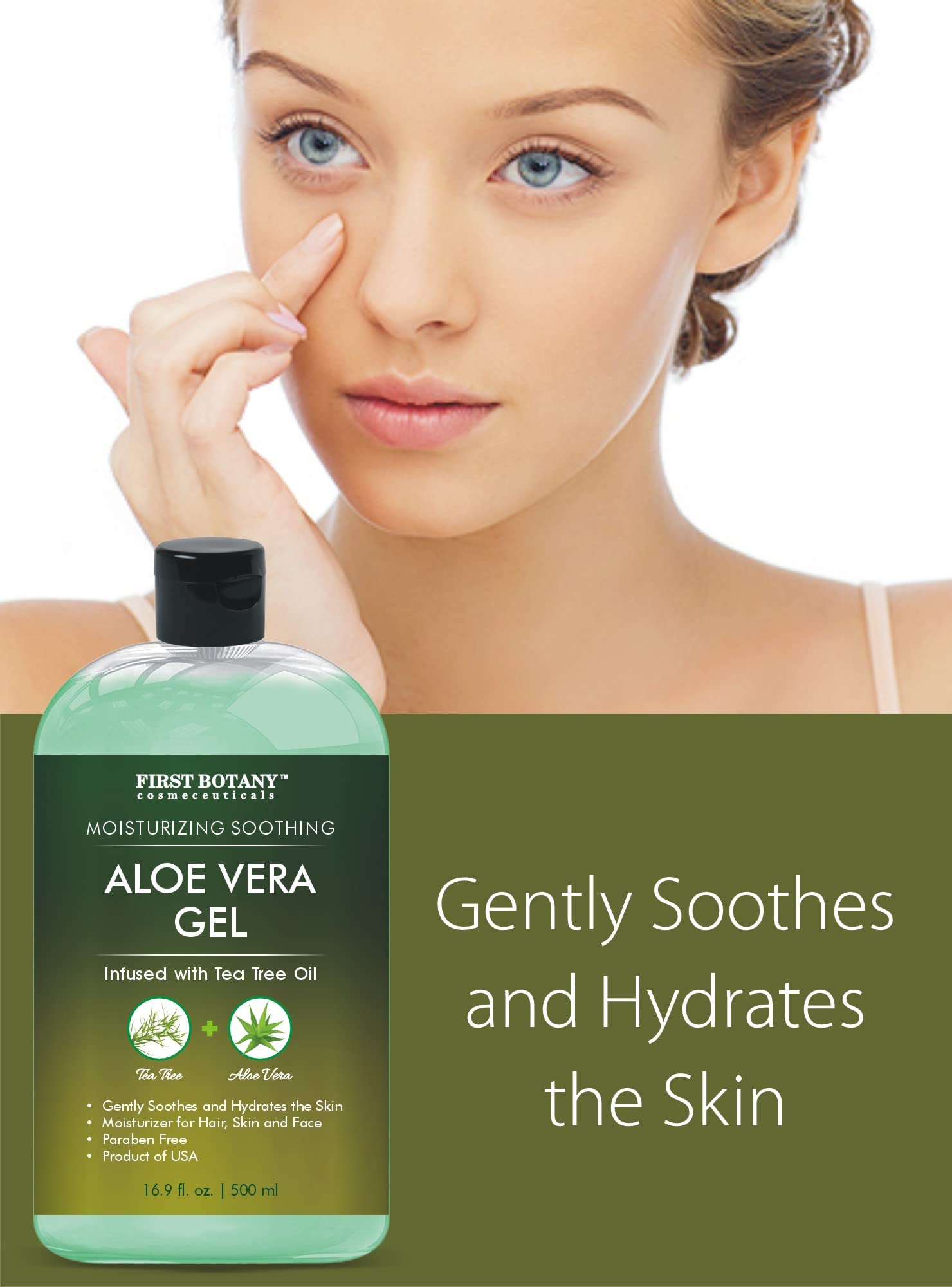 First Botany Aloe Tea Tree Gel used as an acne treatment aid
