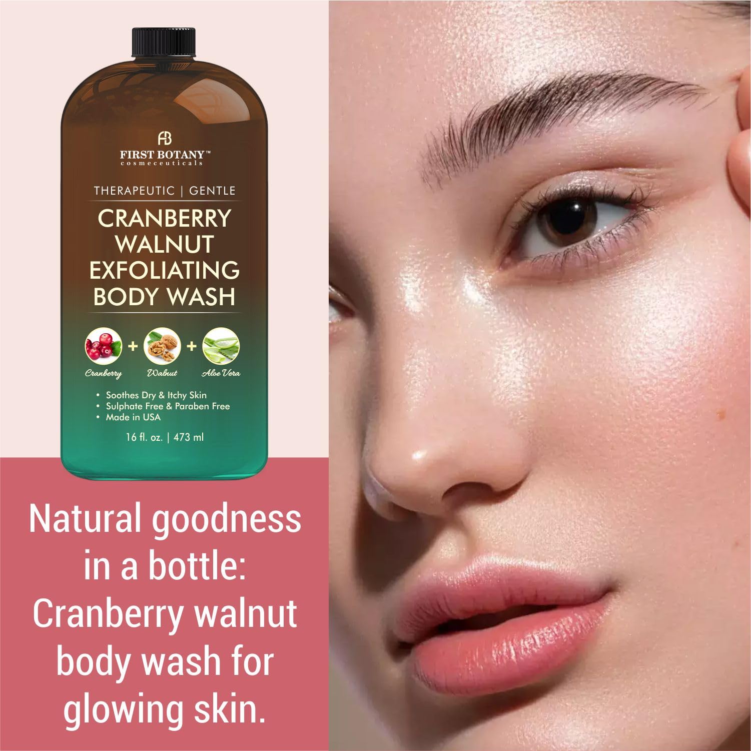 First Botany body wash foam forming rich lather for deep cleansing