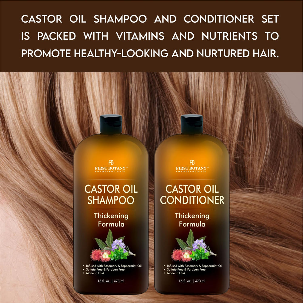 First Botany Castor Oil Conditioner hair smoothing after wash for detangling.