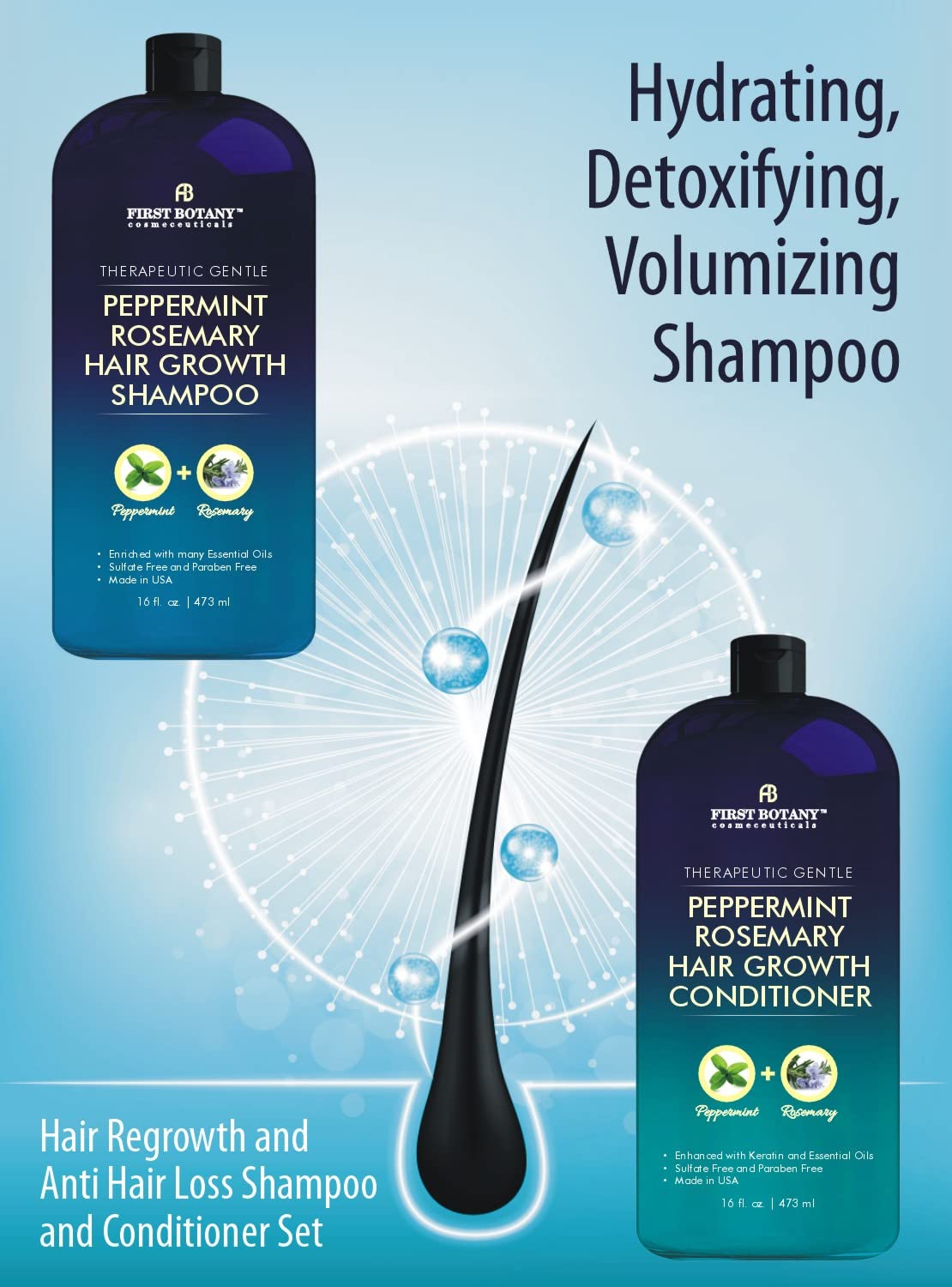 First Botany daily-use routine image showcasing detoxifying, lightweight cleanse for hair
