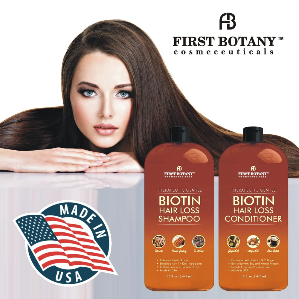 First Botany hair-growth conditioner bottle — detangling and smoothness for all hair types.