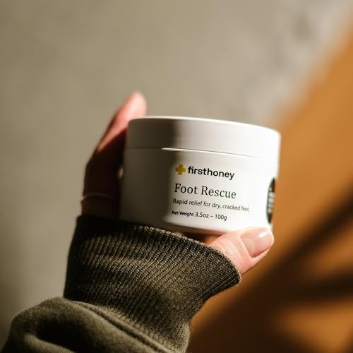 First Honey Foot Repair Cream jar for daily foot care and hydration at home