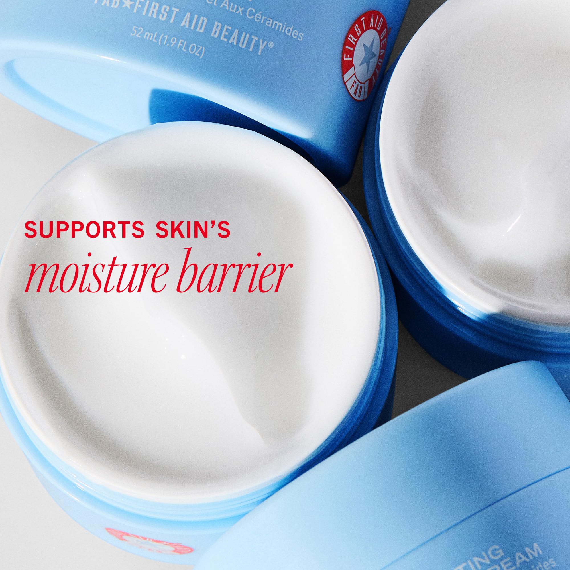 First Aid Beauty Hydrating Dewy Gel Cream fragrance-free label suitable for sensitive skin.