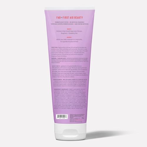 First Aid Beauty KP Bump Eraser creamy texture close-up for smooth skin prep.
