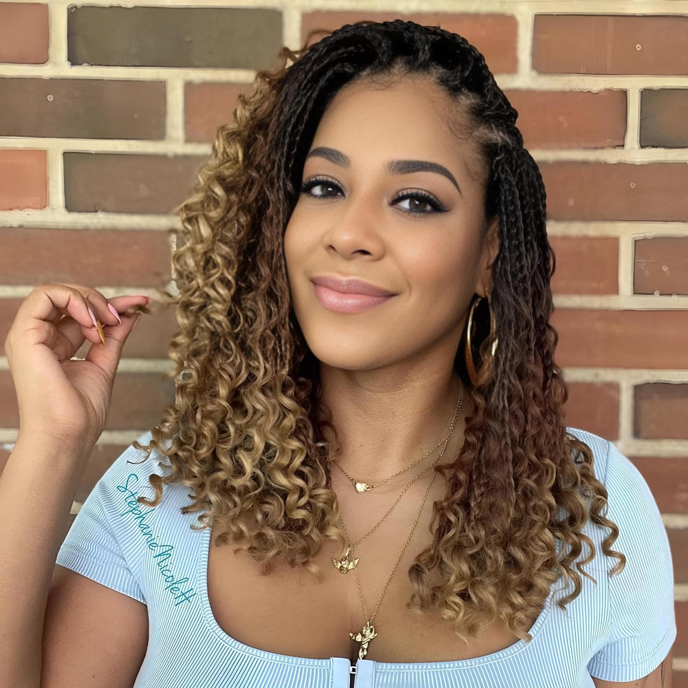 Firstcyh Hair Goddess Box Braids 14inch prelooped pack for quick, mess-free installation.