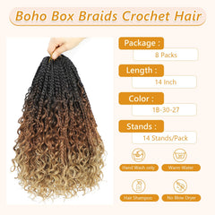 Firstcyh Hair Goddess Box Braids curly-ends detail emphasizes boho style for daily looks.