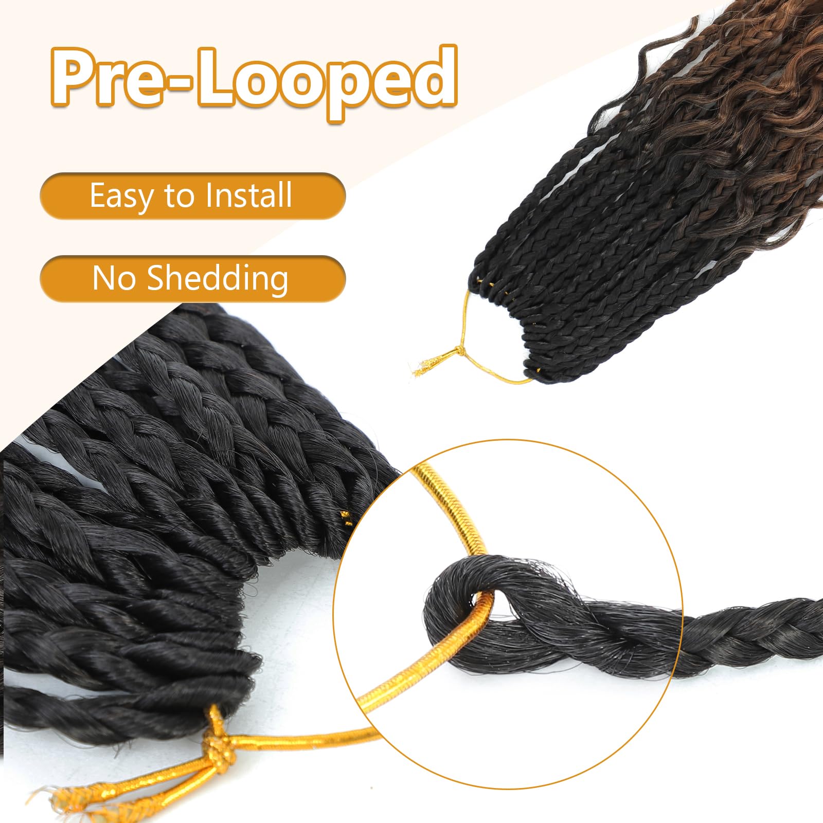 Firstcyh Hair Goddess Box Braids lightweight feel demonstrates comfortable all-day wear.