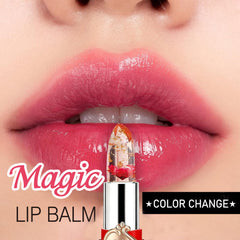 Firstfly 6pc color-changing lipstick demonstrates temperature-sensitive shade shifts.