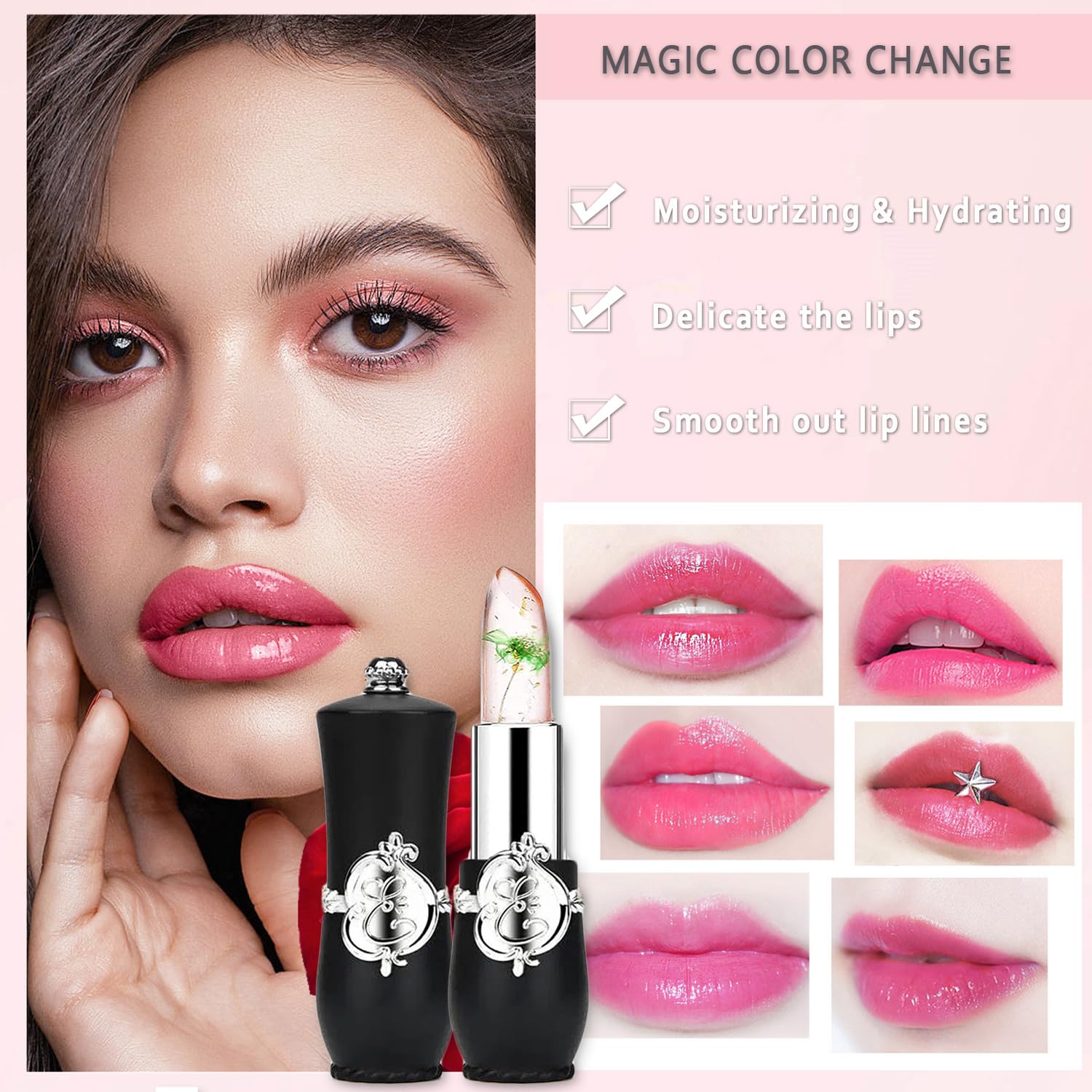 Firstfly hidratación prolongada, labios suaves con ceras y aceites.