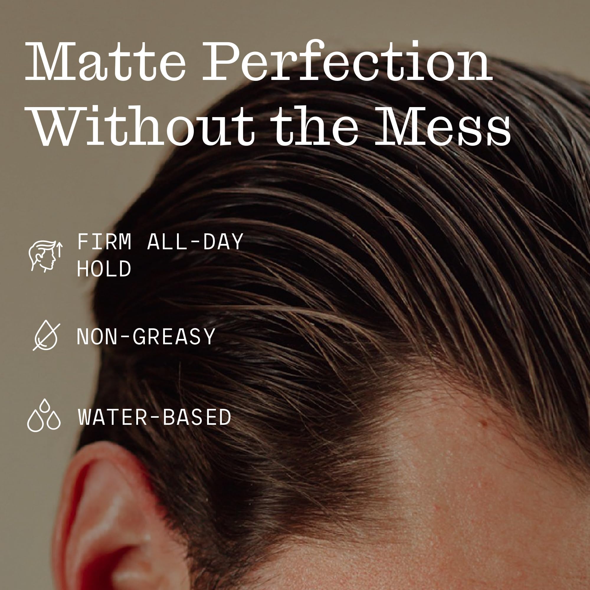 Firsthand Supply Hair Clay Pomade texture scoop demonstrating easy even application.