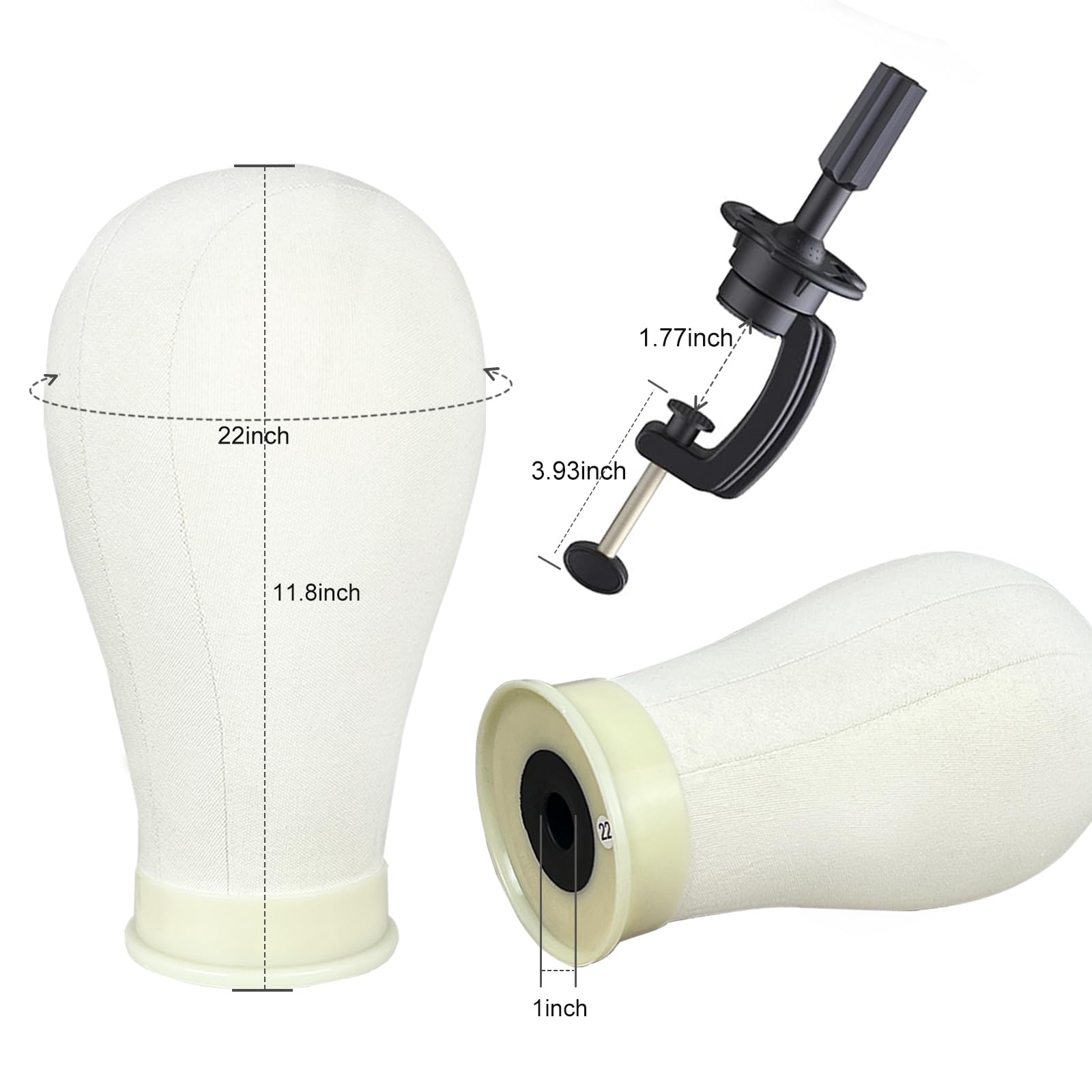 Firstwon wig head tripod stand adjustable height enables ergonomic styling sessions.