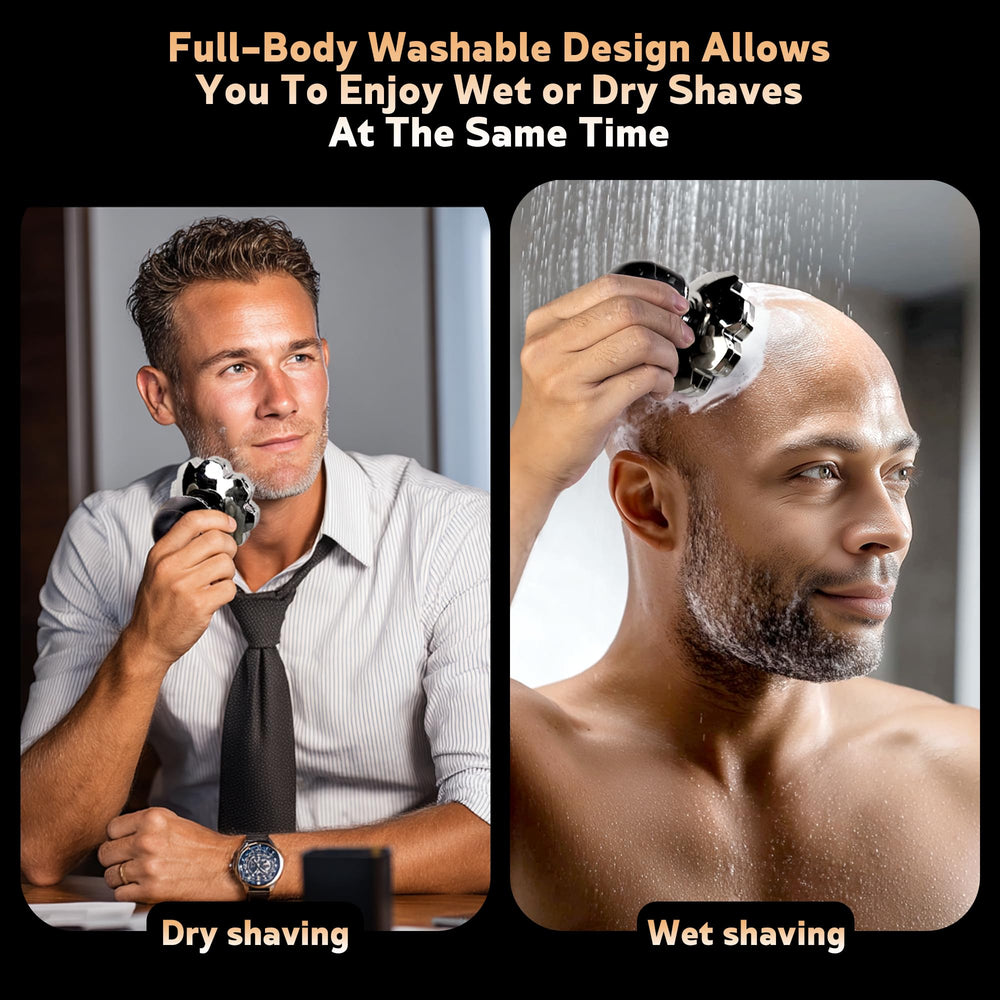 FITECHZY bald head shaver supports wet and dry use for convenience