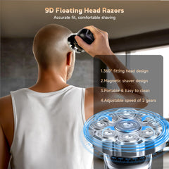 FITECHZY magnetic detachable head enables quick, hygienic cleaning
