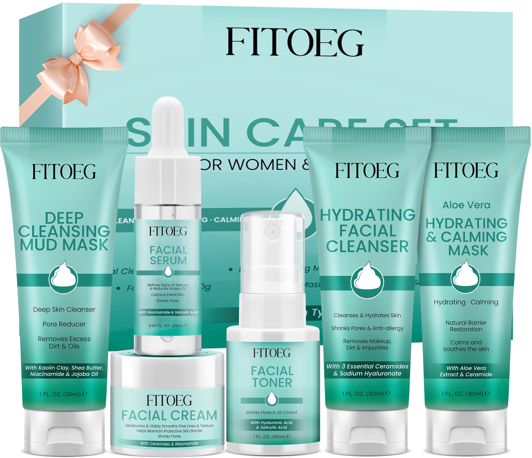 FITOEG teen skin-care-kit-cleanser: gentle daily cleanse to prep skin for hydration