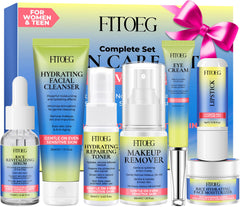 FITOEG teen cleanser pump shows gentle cleansing for refreshed skin.