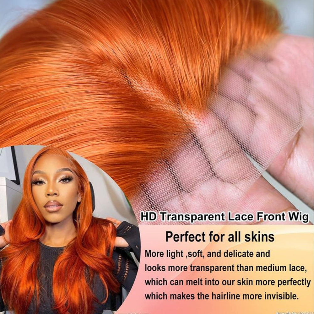 Fiumer Ginger Wig 180% density for fuller style