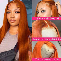 Fiumer Ginger Wig lace-front HD view blends with skin