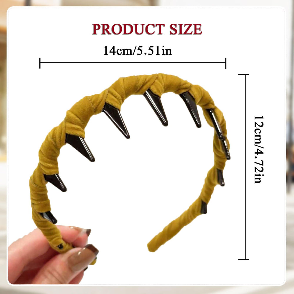 five-pcs zig-zag-headbands apply makeup or skincare routine