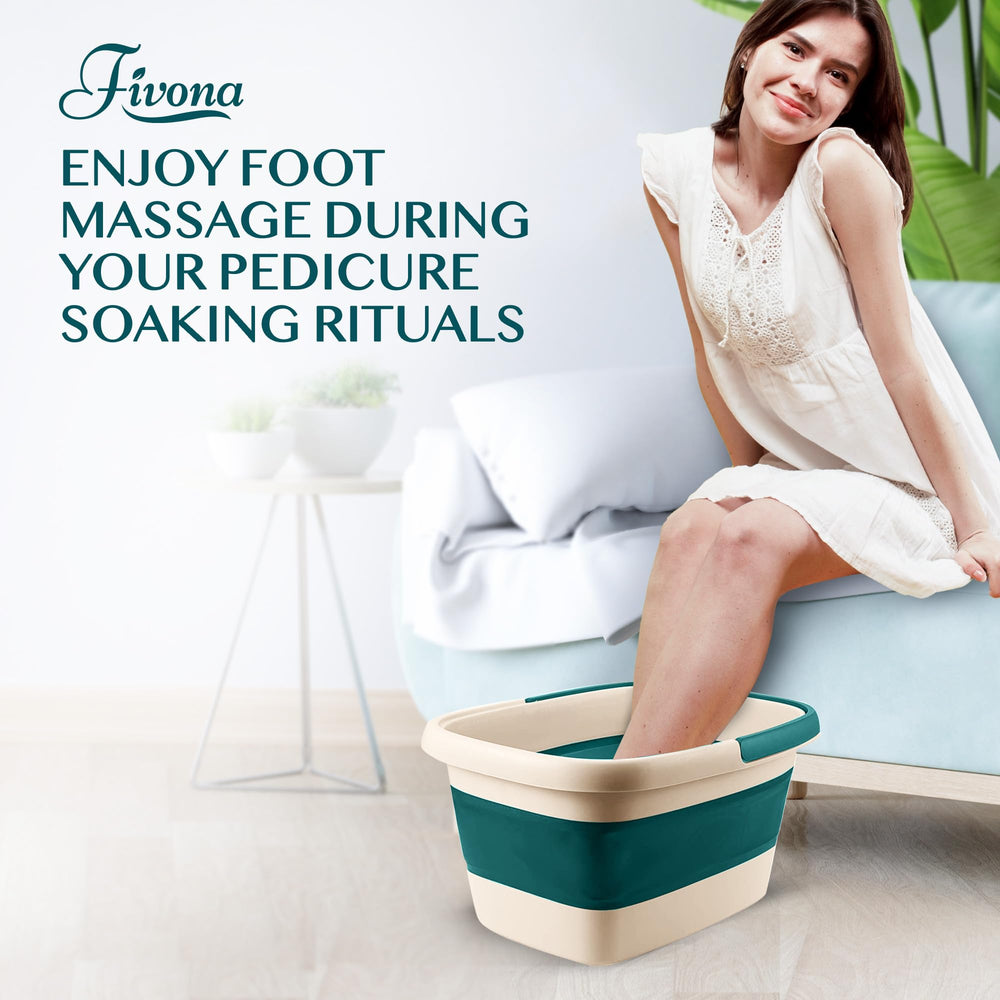 FIVONA foot bath basin with 15L capacity for a deep soak.