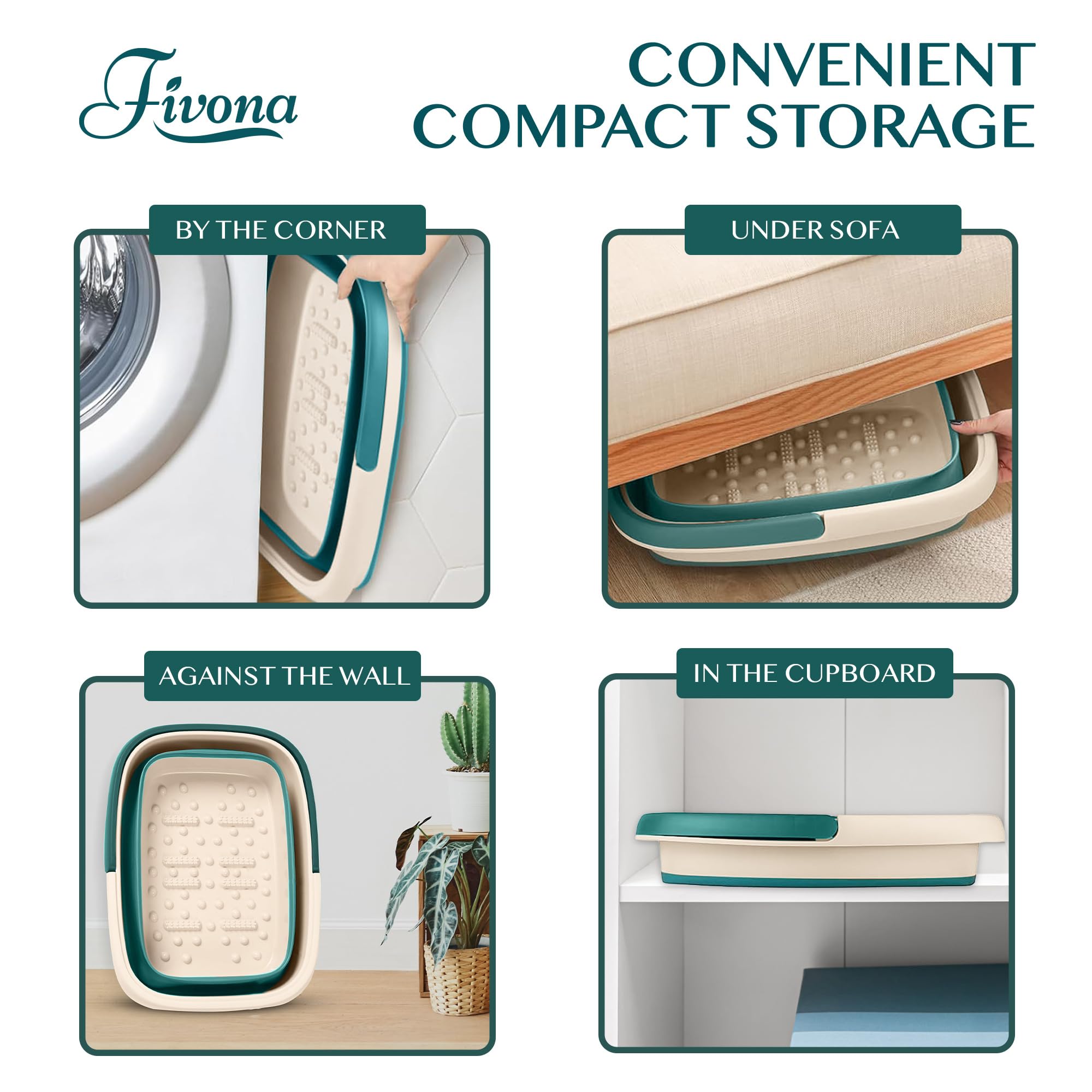 FIVONA durable BPA-free foot bath basin designed for long-lasting use.