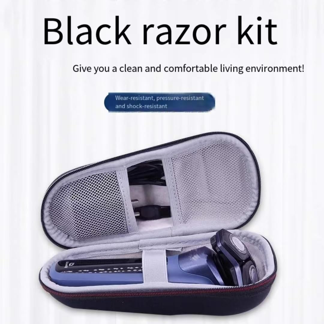 Fivoras razor case interior fleece cushions the shaver during transit