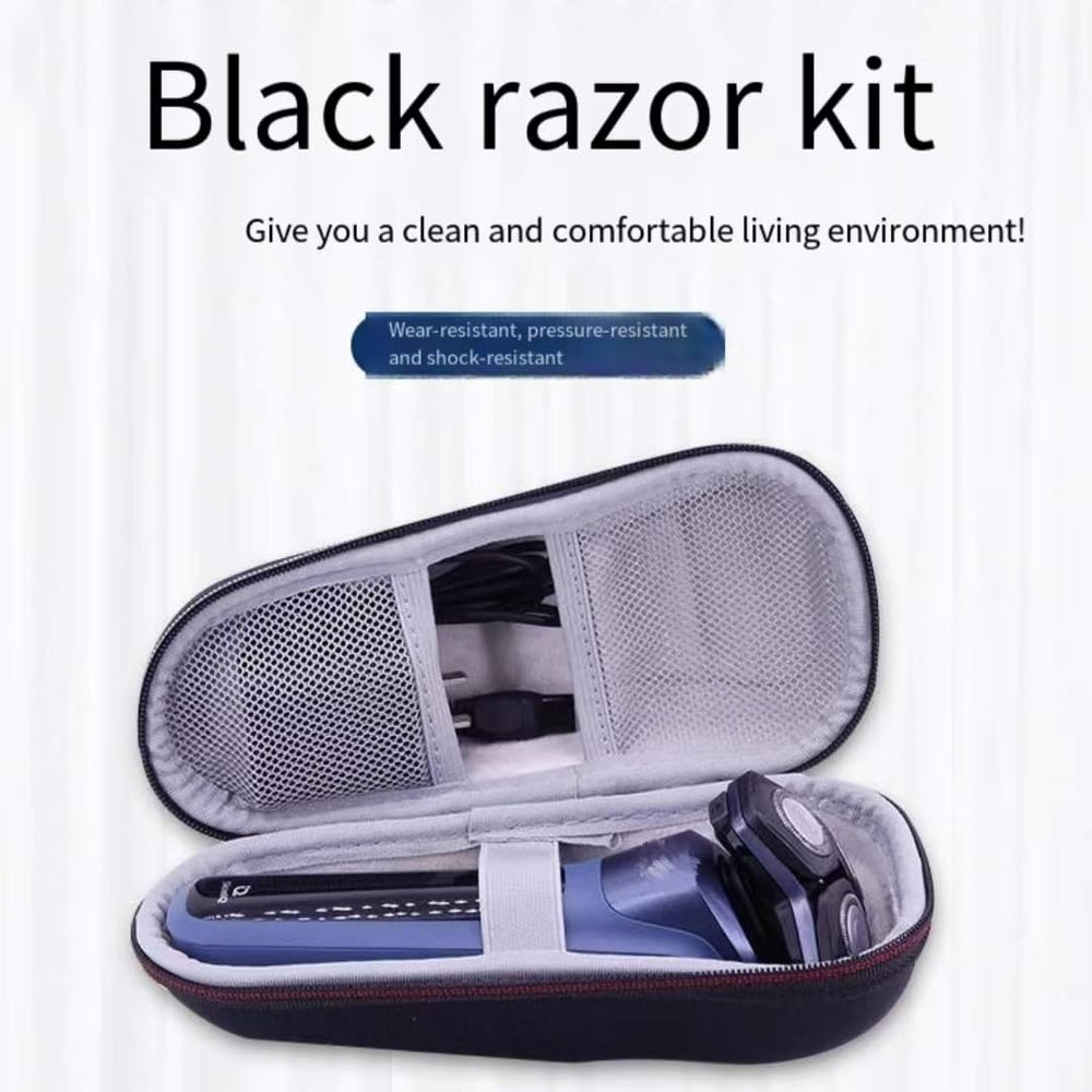 Fivoras razor case interior fleece cushions the shaver during transit
