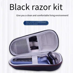 Fivoras razor case interior fleece cushions the shaver during transit