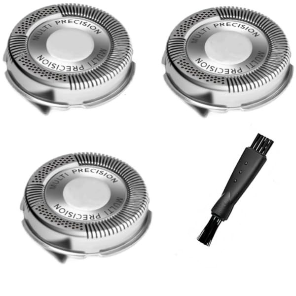 Fivoras SH50/52 replacement heads packaging with 3-pack and cleaning brush for quick setup.