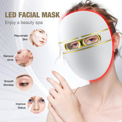 F FIWENE LED mask remote control in use for effortless sessions.