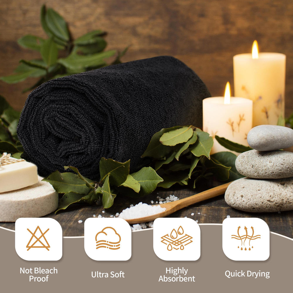 FIXSMITH Salon Towels barber-salon-use shown with clients drying quickly