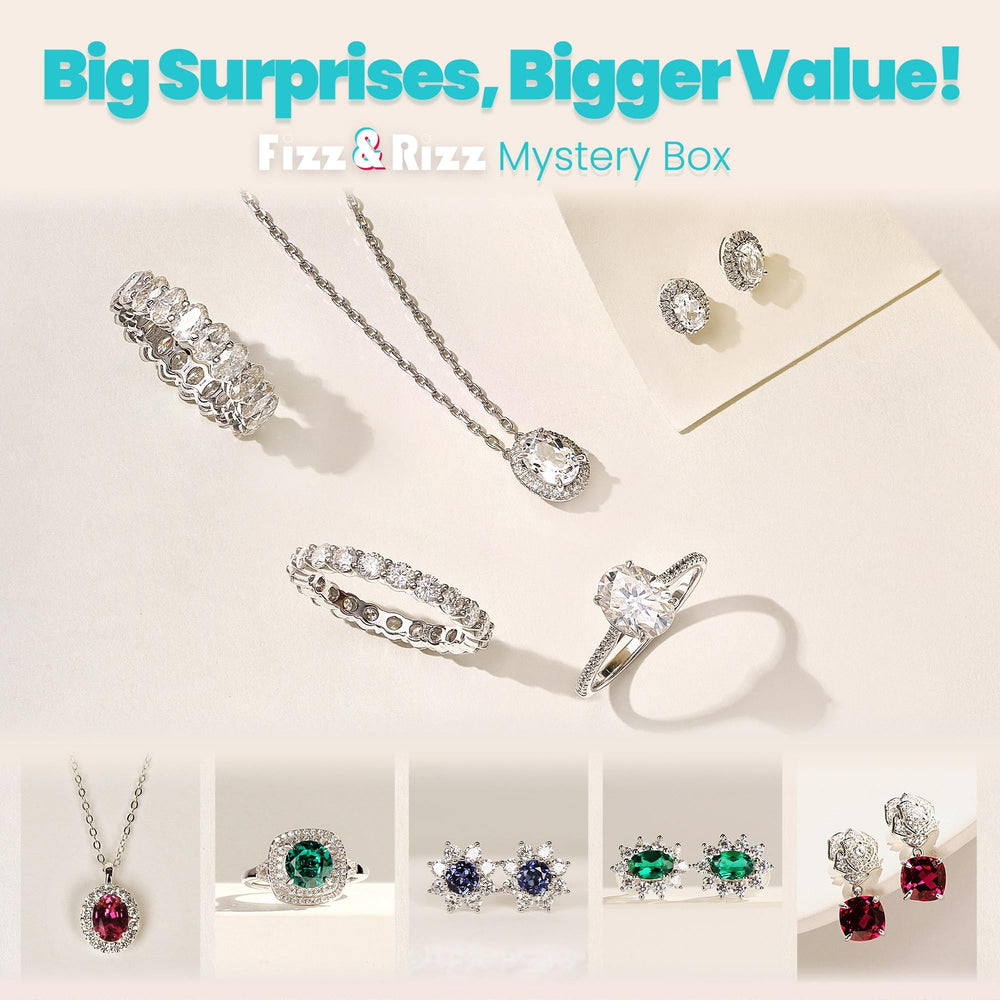 Fizz & Rizz jewelry mystery unboxing teases high-value piece for special occasions.