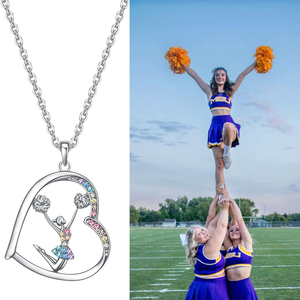 FJHAIY 50-piece cheerleader stickers for party decorations and cheer banners