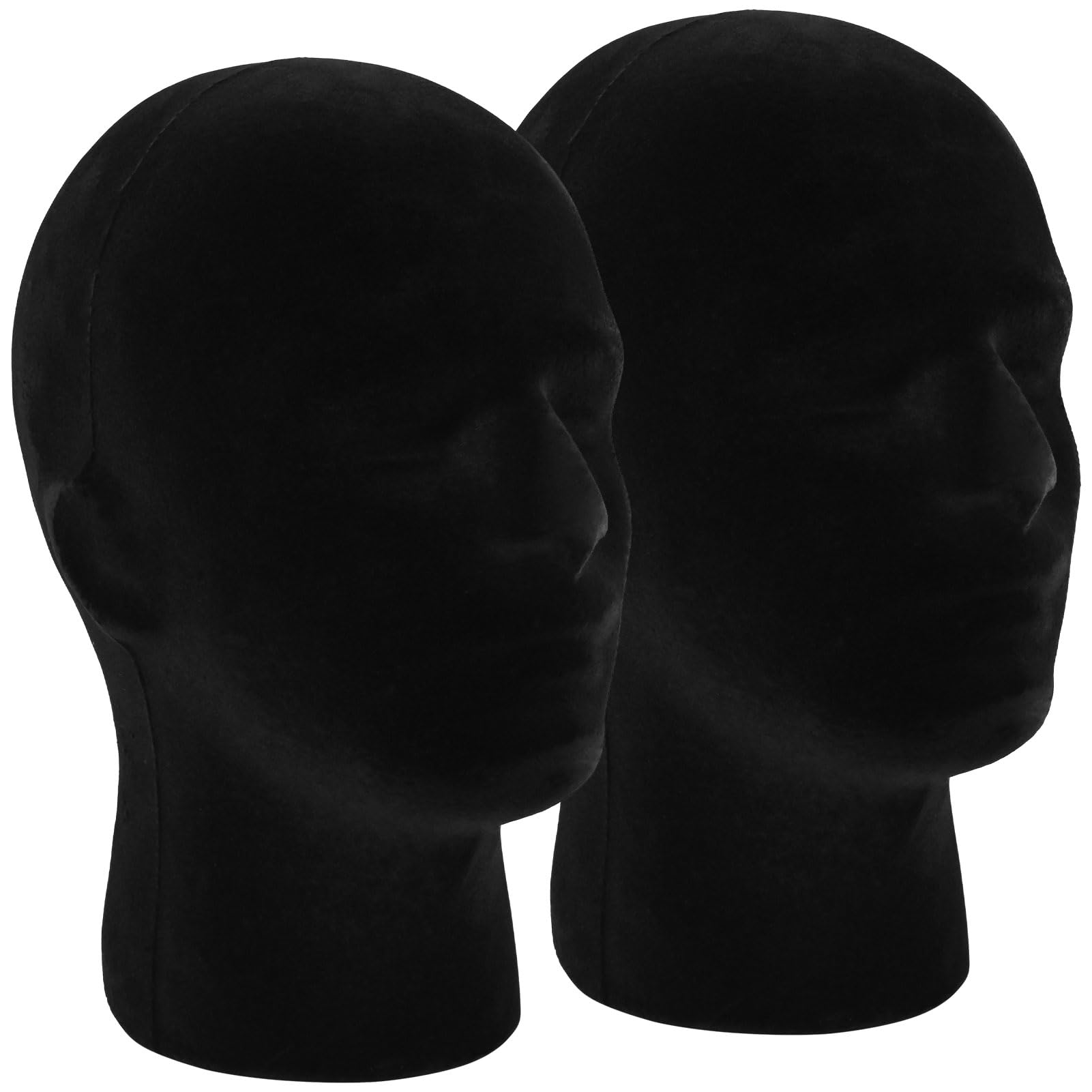 FJIAYU 2-pack mannequin head stands for durable wig displays.