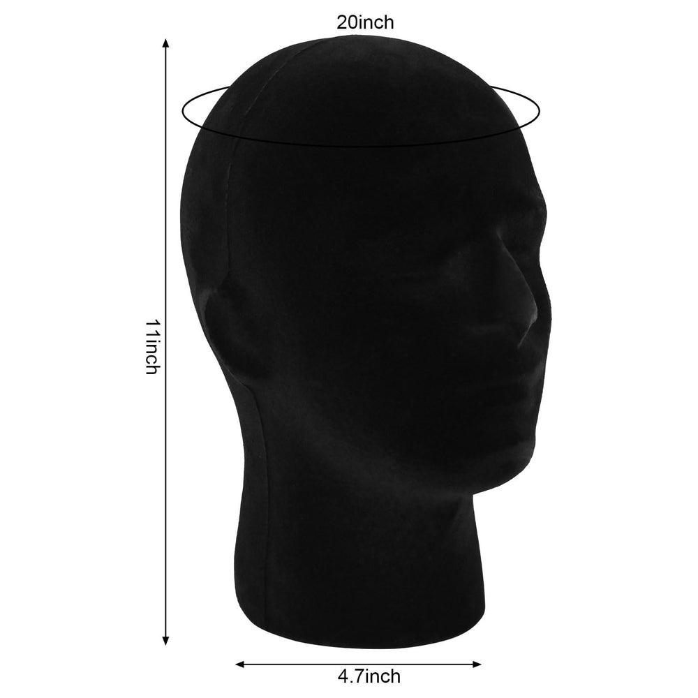 FJIAYU mannequin head stand 11-inch height suitable for salon or home use.