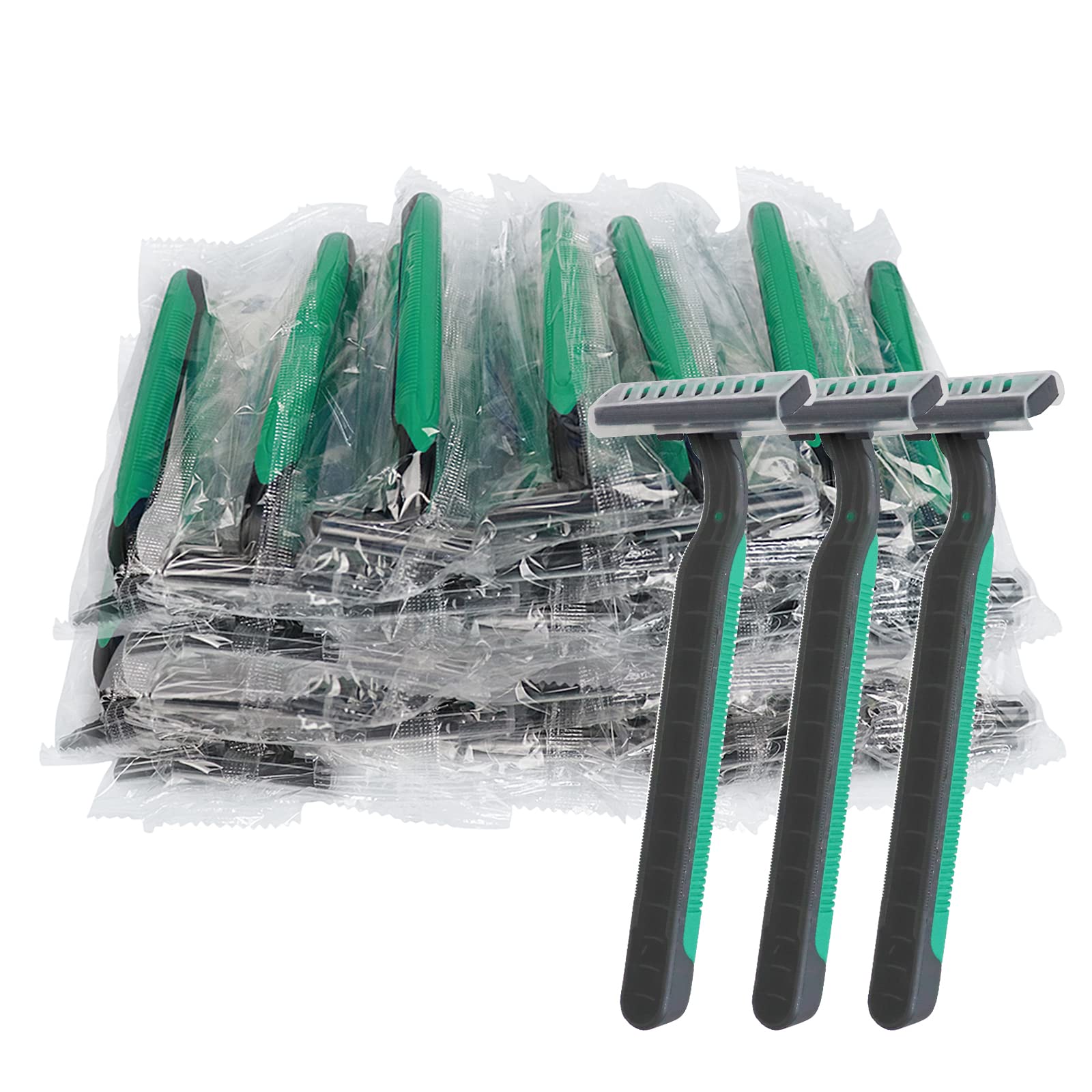 FKYzixeh disposable razors 50-pack individually wrapped for hygienic guest care.