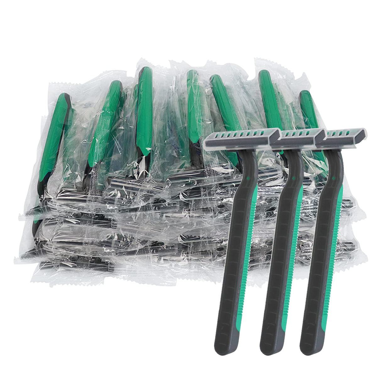 FKYzixeh disposable razors 50-pack individually wrapped for hygienic guest care.