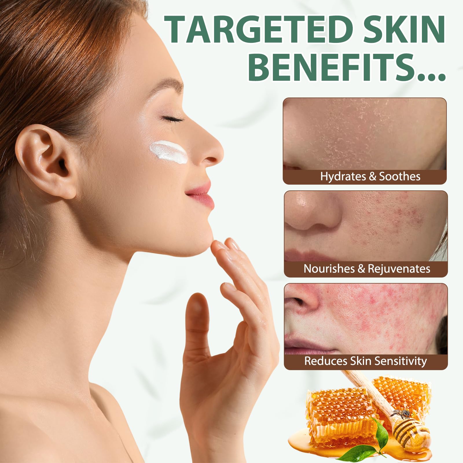 FlameBeauty whipped beef tallow texture shown during smooth application.