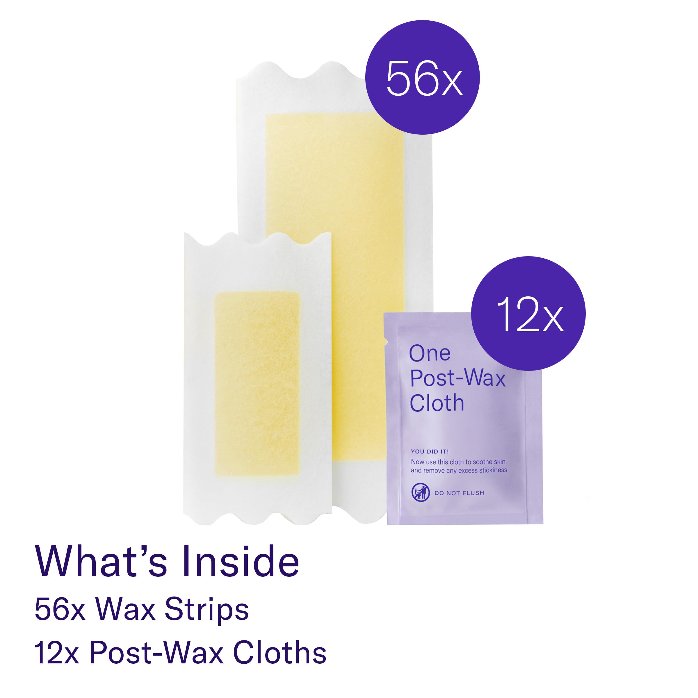Flamingo Wax Strips dermatologist-tested label highlights skin-friendly formula.