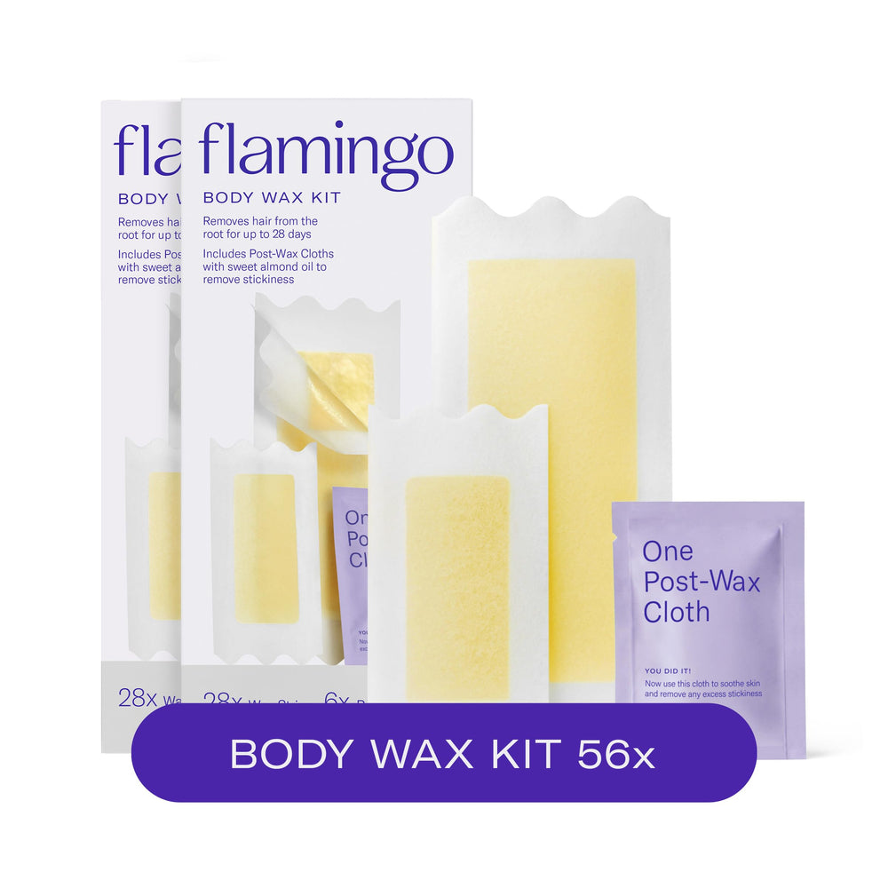 Flamingo Wax Strips Pack Two for convenient at-home no-heat waxing.