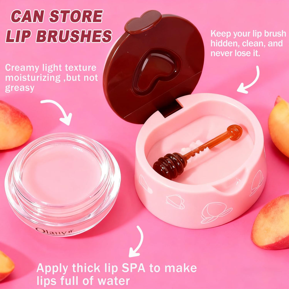 Flanoid Bee Lip Balm Cherry Pot conveys rich hydration and shine