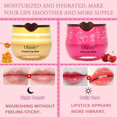 Flanoid Bee Lip Balm Strawberry Pot showcasing fruity moisture for lips