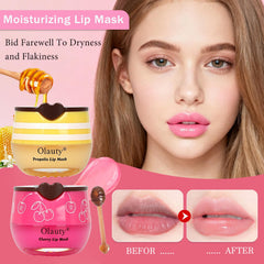 Flanoid Bee Lip Balm Watermelon Pot promotes refreshing moisture for lips