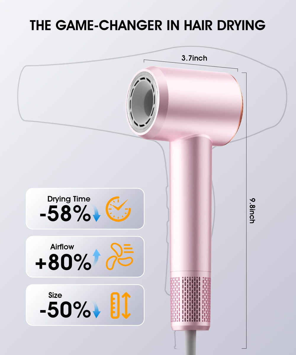 Flashbase hair dryer ready for styling after workouts or travel.