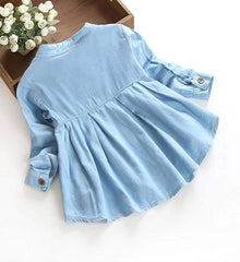 Flashing Boy front-ruched-design blue top, playful look for family photos.