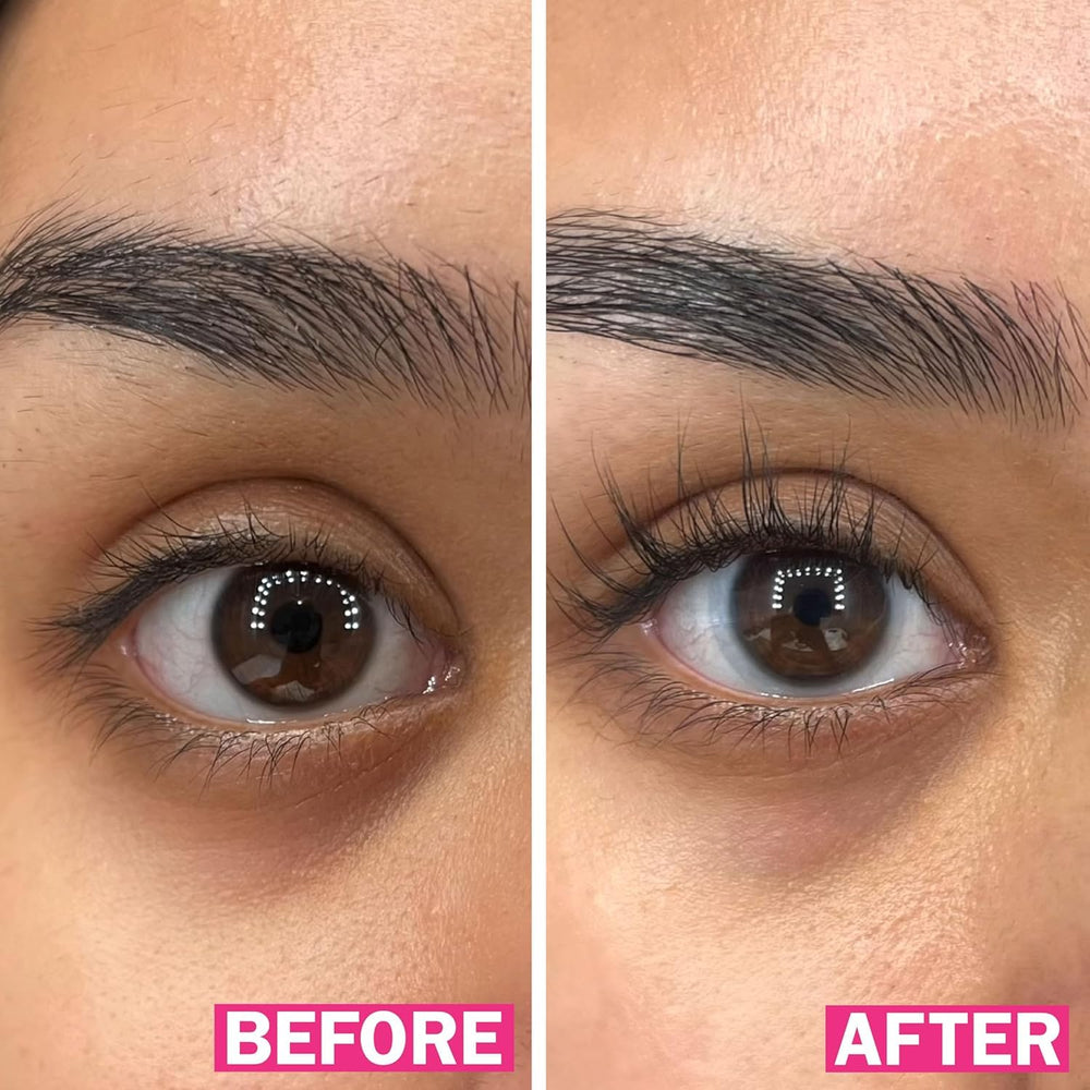 FLASHSERUM applying above the upper lash line for natural-length enhancement