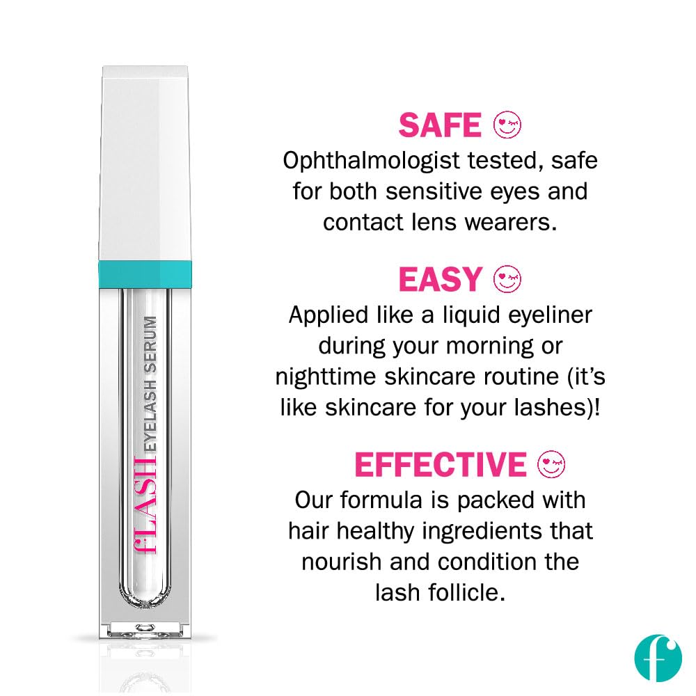 FLASHSERUM safe for sensitive eyes and contact lens wearers