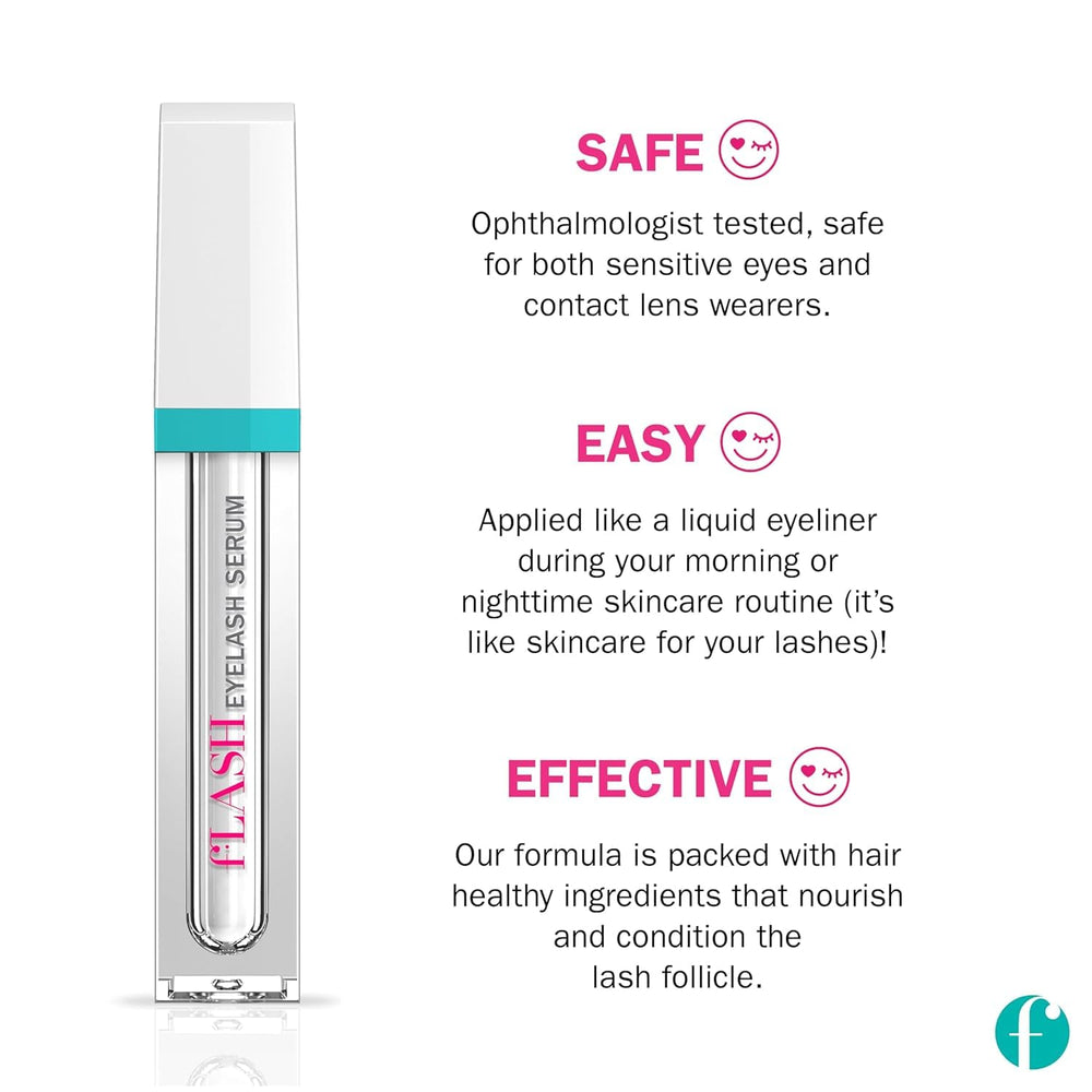 FLASHSERUM safe with contact lenses for sensitive eyes during daily use