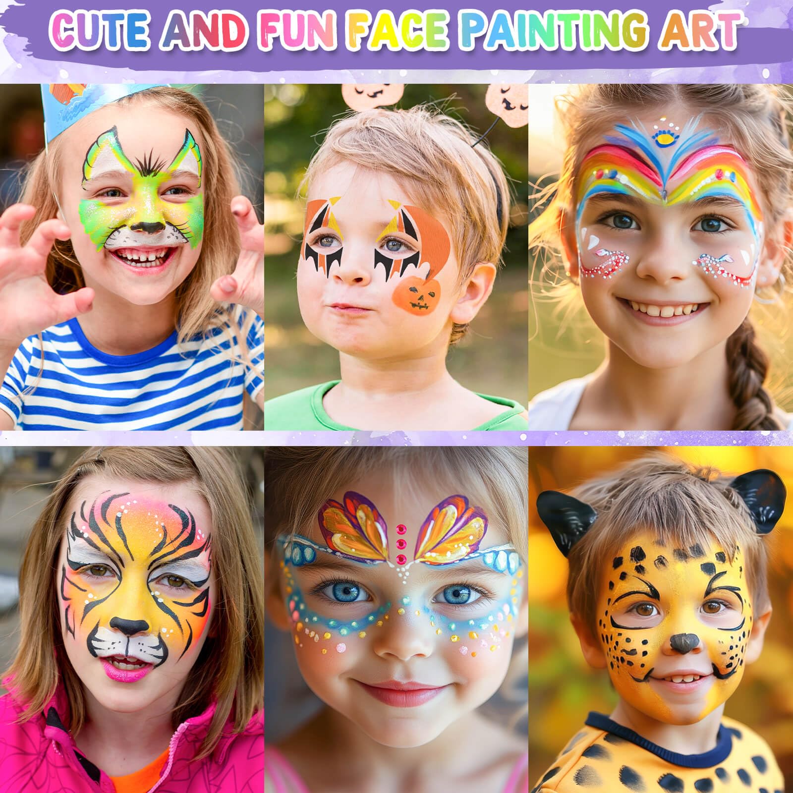 Flasoo Halloween cosplay application with versatile stencil kit