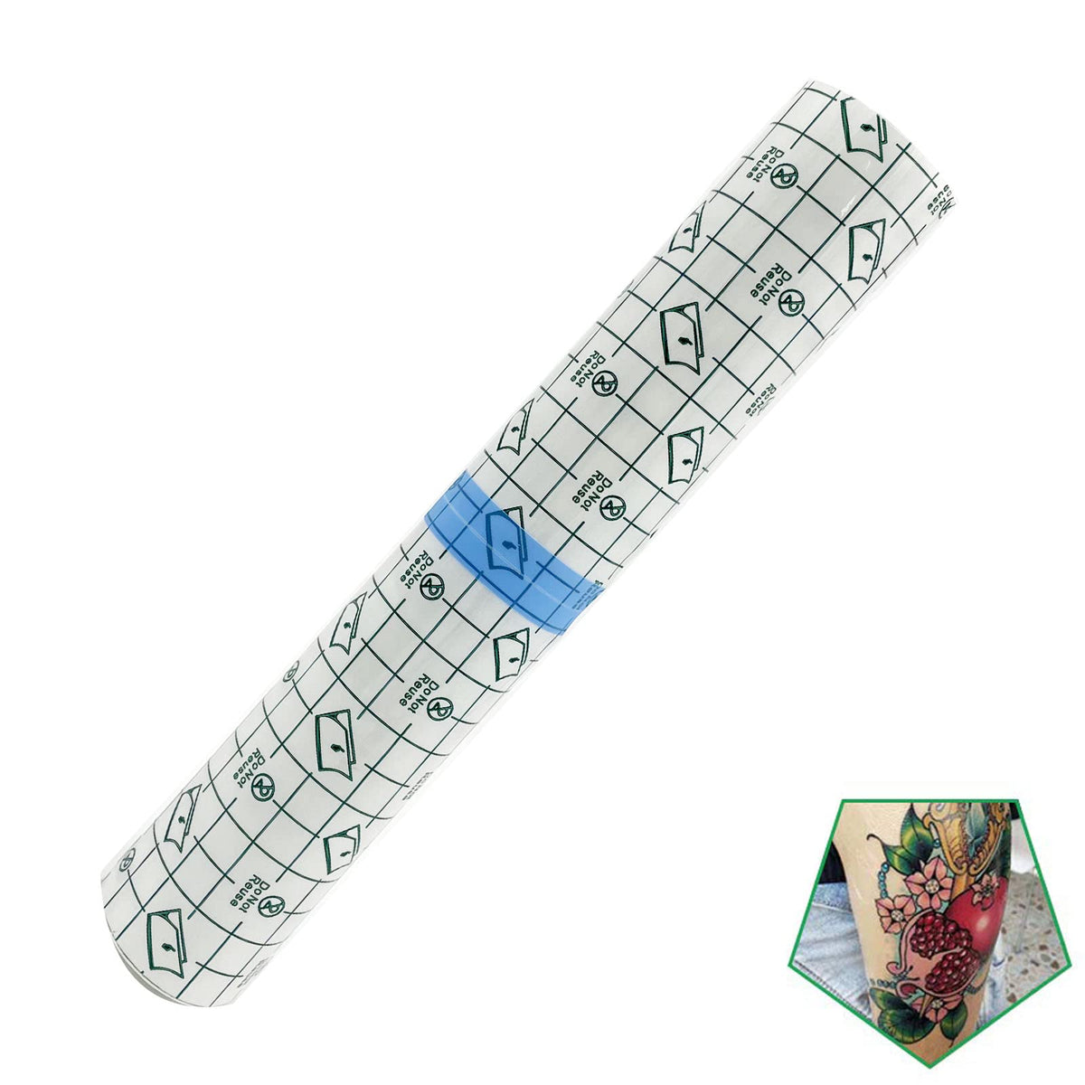 Flatoedu Tattoo Bandage Roll packaging demonstrates compact storage and portability
